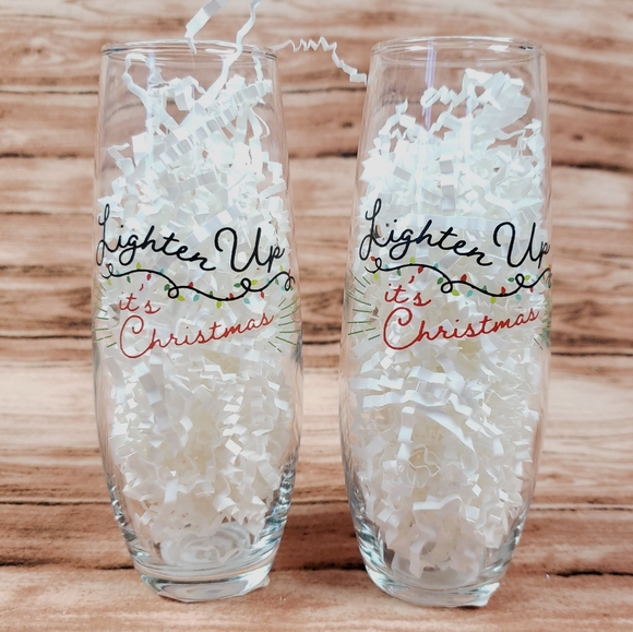 **ONLY 1 LEFT!** Christmas Stemless Wine/Champagne Flute - Picture 2 of 5
